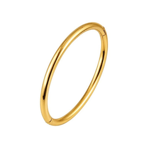 Bracelete liso fino aço inoxidável